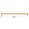Gliderite Hardware 12-5/8 in. Center to Center Solid Square Bar Pull Satin Gold 21683-320-SG-1 - alternate 4
